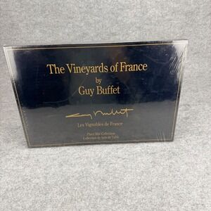 Guy Buffet The Vineyards of France Place Mat Collection Set 1991 Sealed Made NZ
